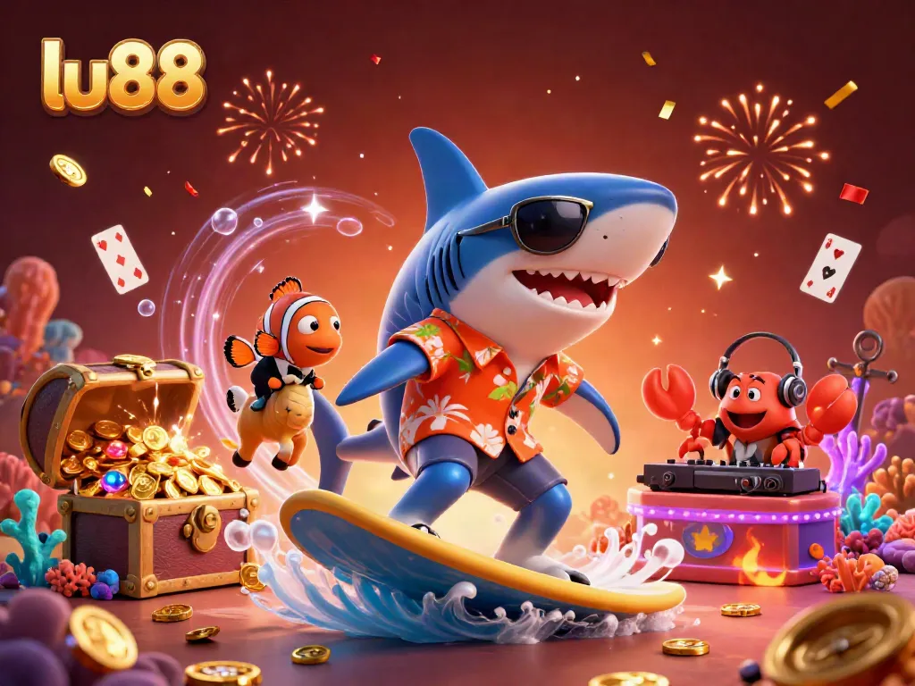 Experience thrilling gameplay at lu88 with vibrant characters and dazzling casino elements.