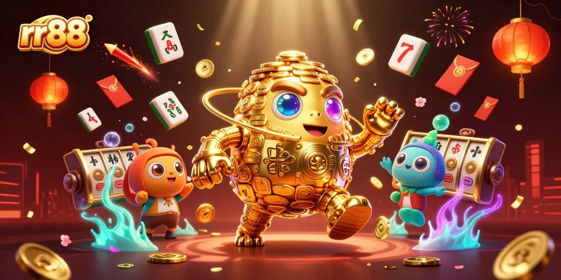 Experience thrilling gambling action with rr88's golden golem and casino games in ultra-detailed 3D.