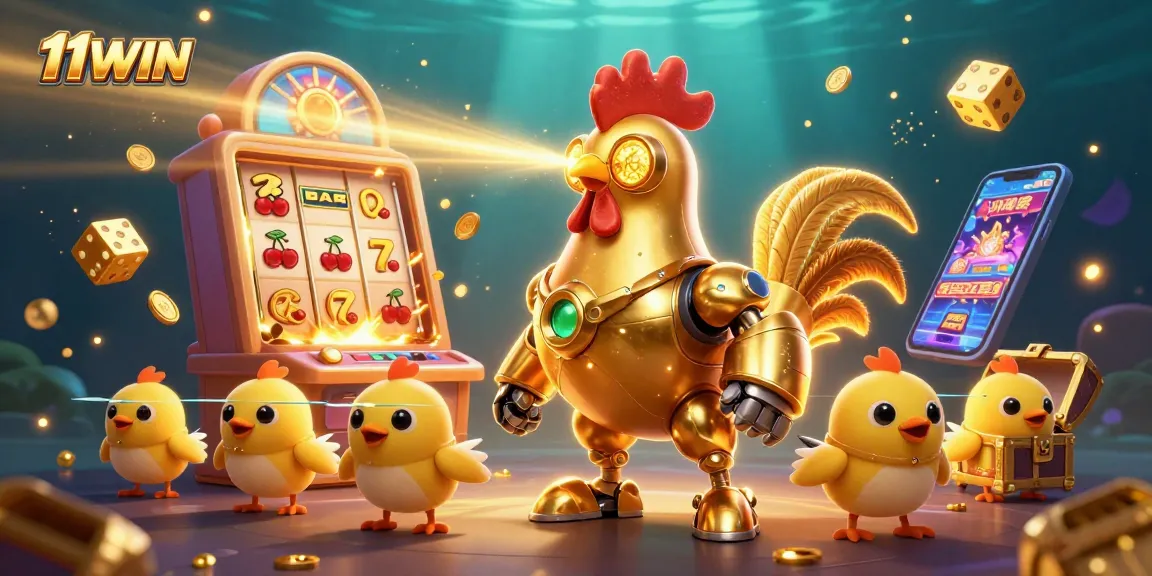 Engage in thrilling casino action at 11WIN with dynamic characters and vibrant game elements.