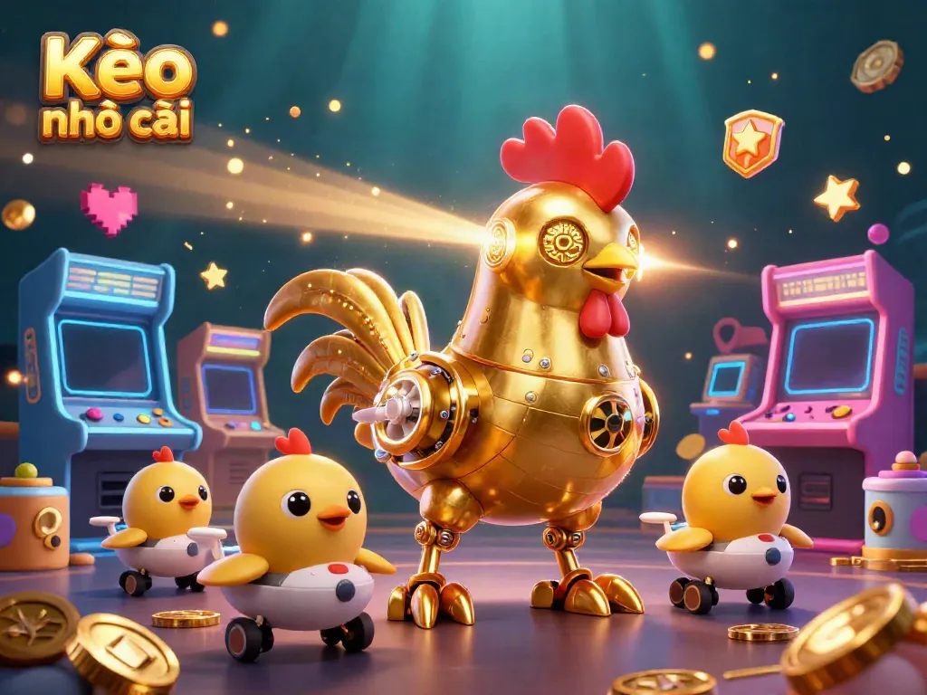 Engage with Kèo nhà cái as futuristic elements create a vibrant casino atmosphere.