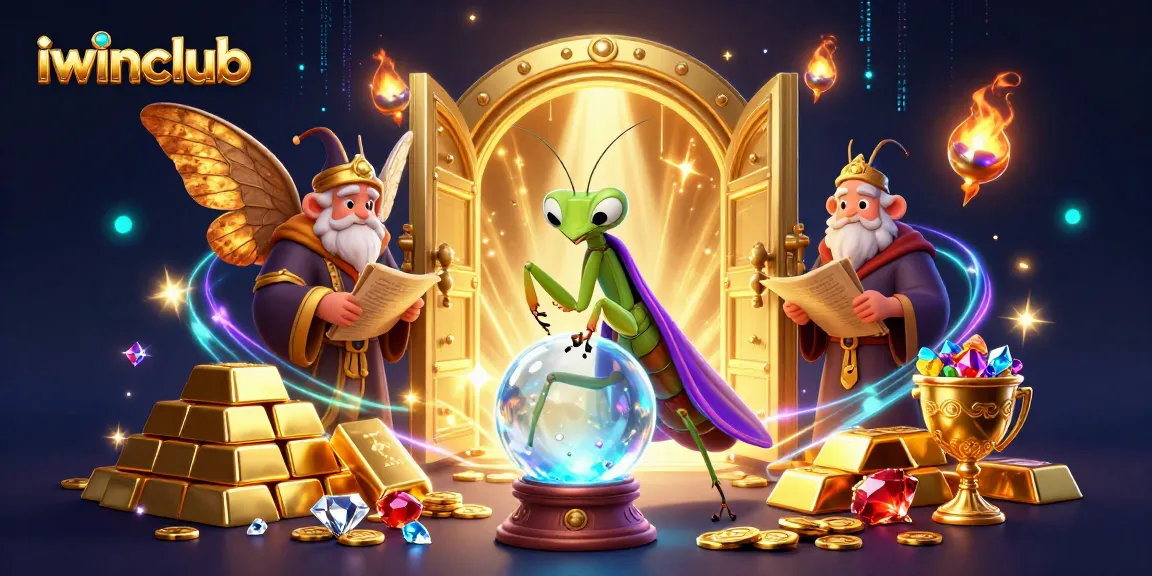 Experience thrilling gameplay at iwinclub with enchanting characters, treasures, and vibrant casino elements.