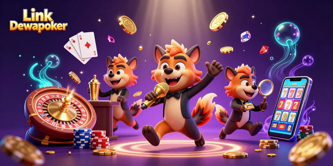Engage with the thrilling action of Link Dewapoker's vibrant casino experience.