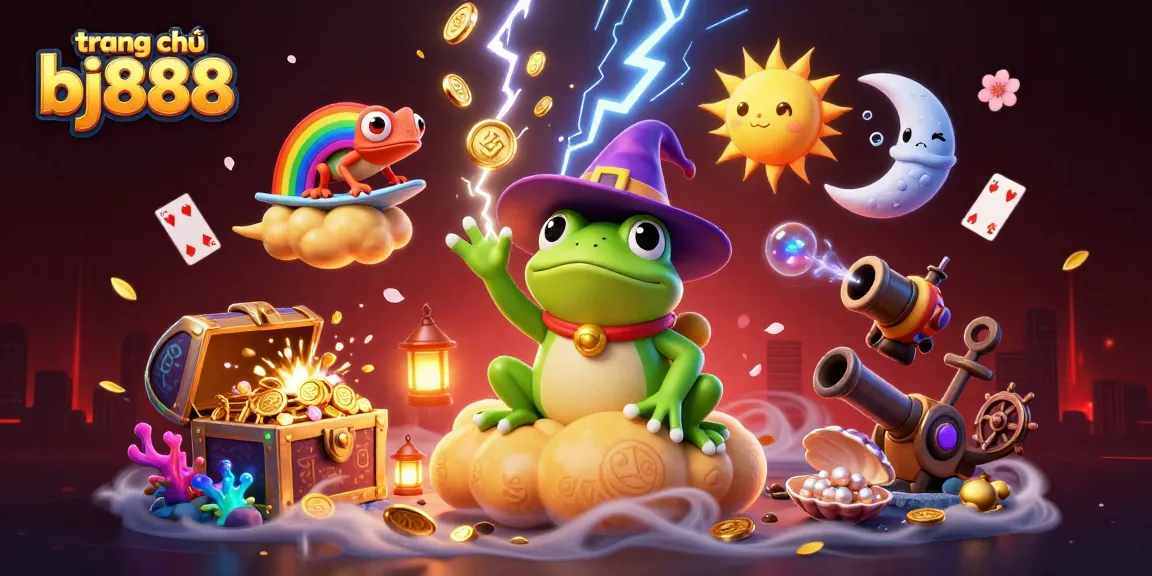 Experience the excitement of gaming on trang chủ bj888 with golden coins and dynamic casino elements.
