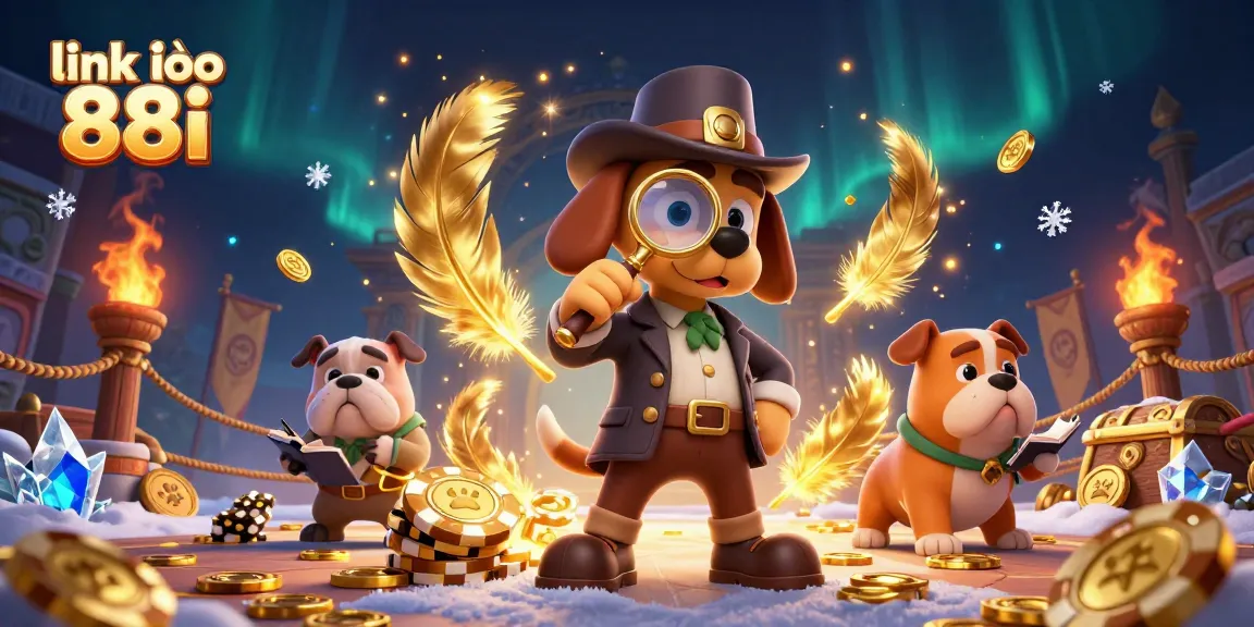 Engage with link vào 88i as a detective solves clues in a vibrant casino setting.