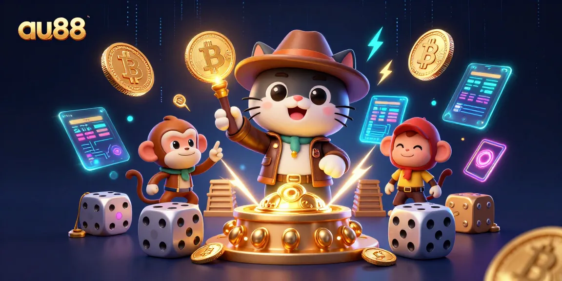 Engage with au88 while exploring a vibrant 3D casino landscape filled with ancient treasures and cryptocurrency!