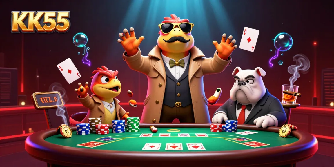 Experience thrilling gaming at KK55 with raptors cleverly disguised in a VIP casino.