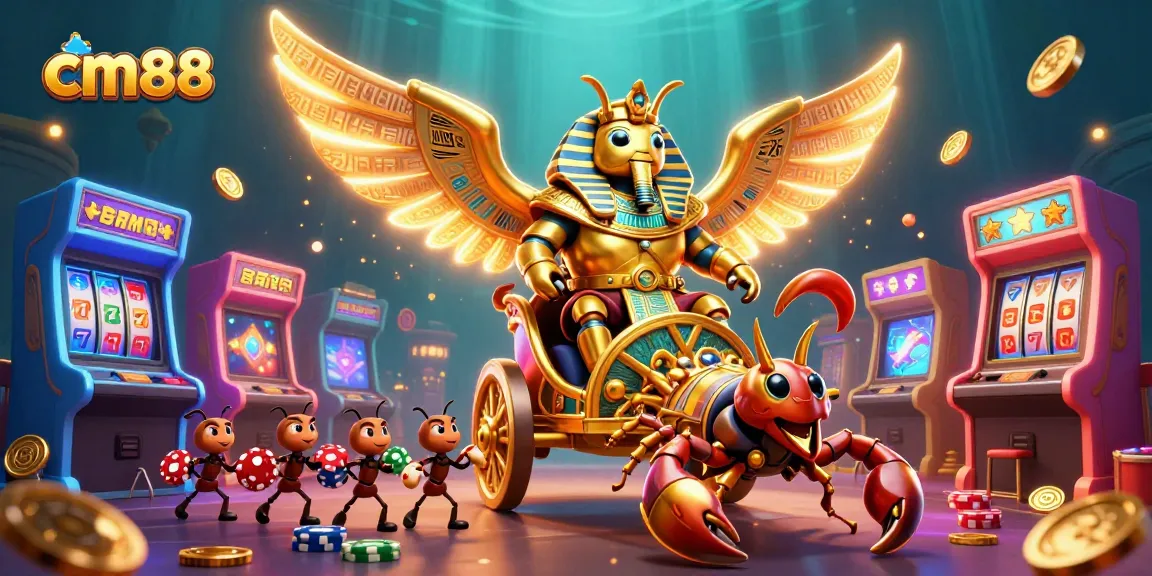 Engage with cm88's vibrant world of online slots and games featuring dynamic characters.