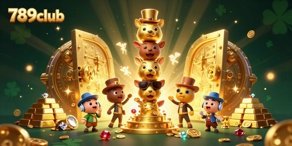 Engage with the vibrant 789club gaming experience featuring a golden totem and treasure.
