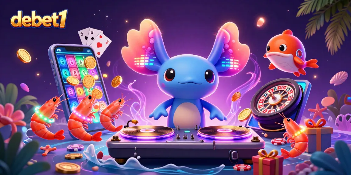 Engage in vibrant casino action with debet1 where colorful slot games light up the atmosphere.