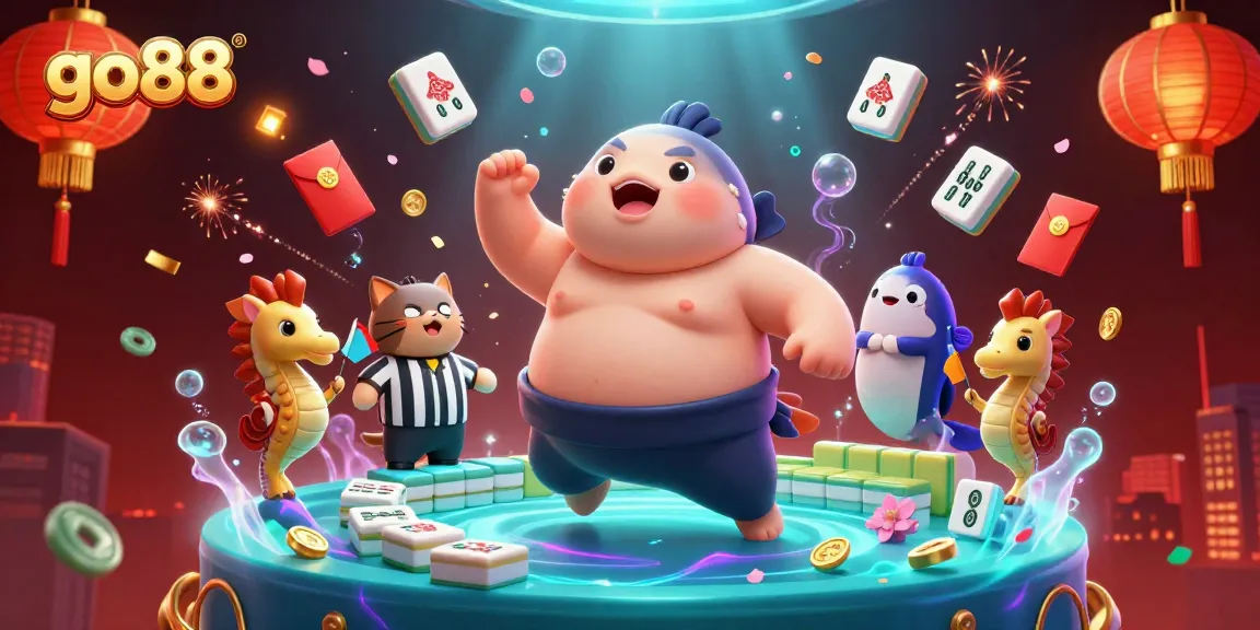 Experience the excitement of go88 with a vibrant underwater casino scene featuring a cartoon fugu and dynamic game elements.