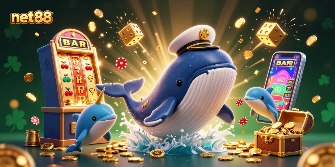 Experience the thrill of net88 with an engaging 3D casino scene featuring vibrant characters and dynamic elements.