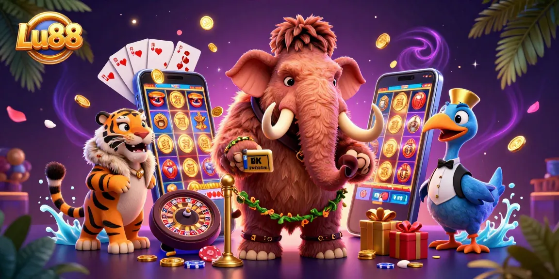 Experience thrilling action at Lu88 with vibrant slot games and striking character interactions.