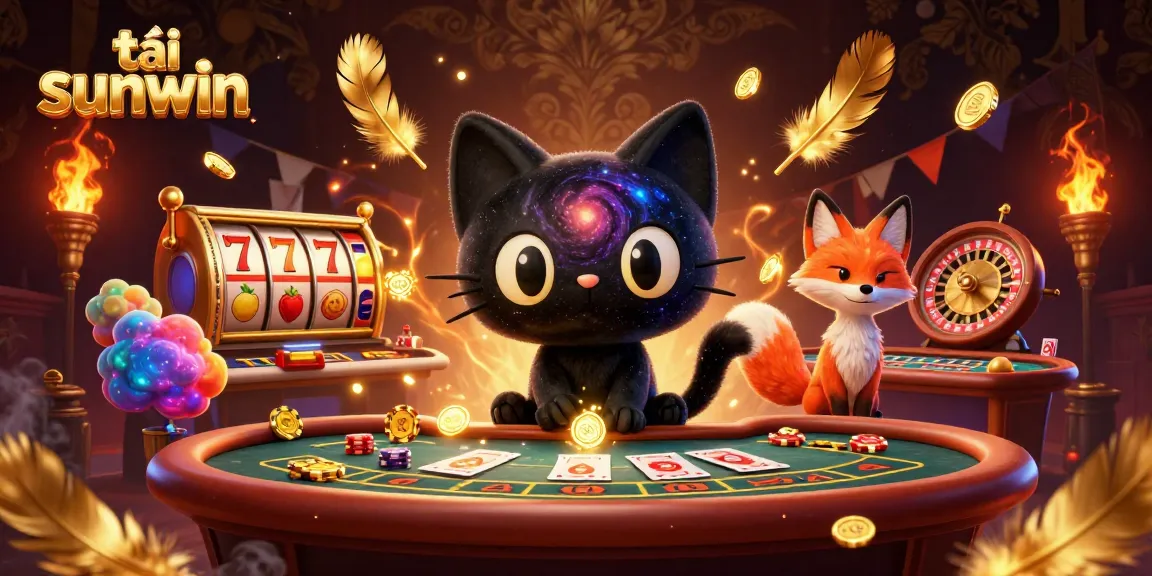 Experience thrilling games as tải sunwin, a black hole cat and nebula fox charm the cosmic casino.