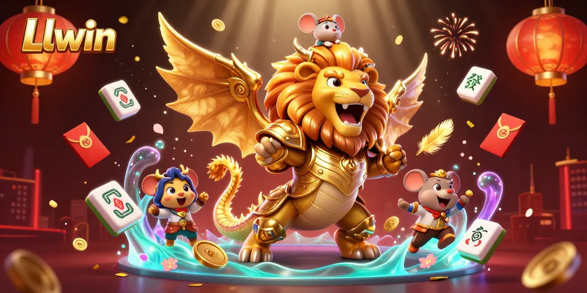 Experience thrilling wins with Llwin in a captivating 3D casino scene featuring vibrant symbols.
